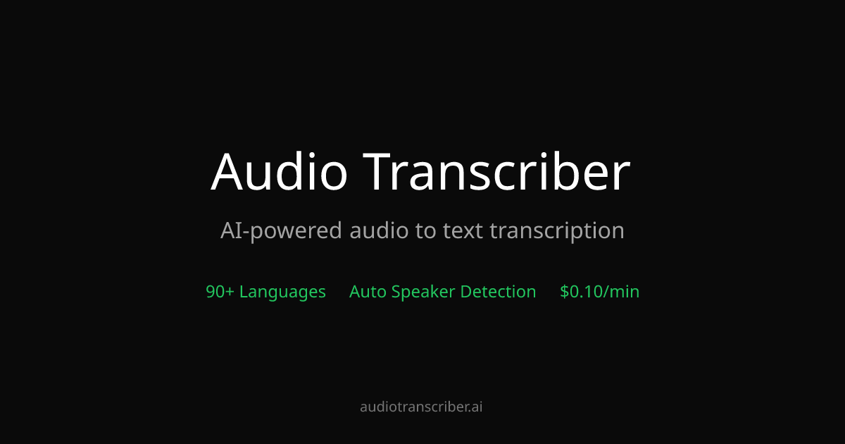 Transcribe Audio to Text Instantly with AI